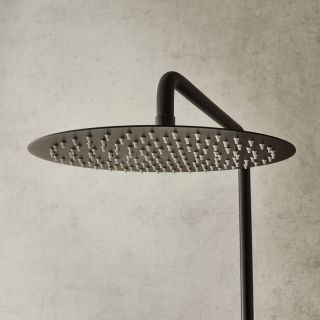 Душевая стойка Jacob Delafon Metro с полкой чёрный E26589-BL